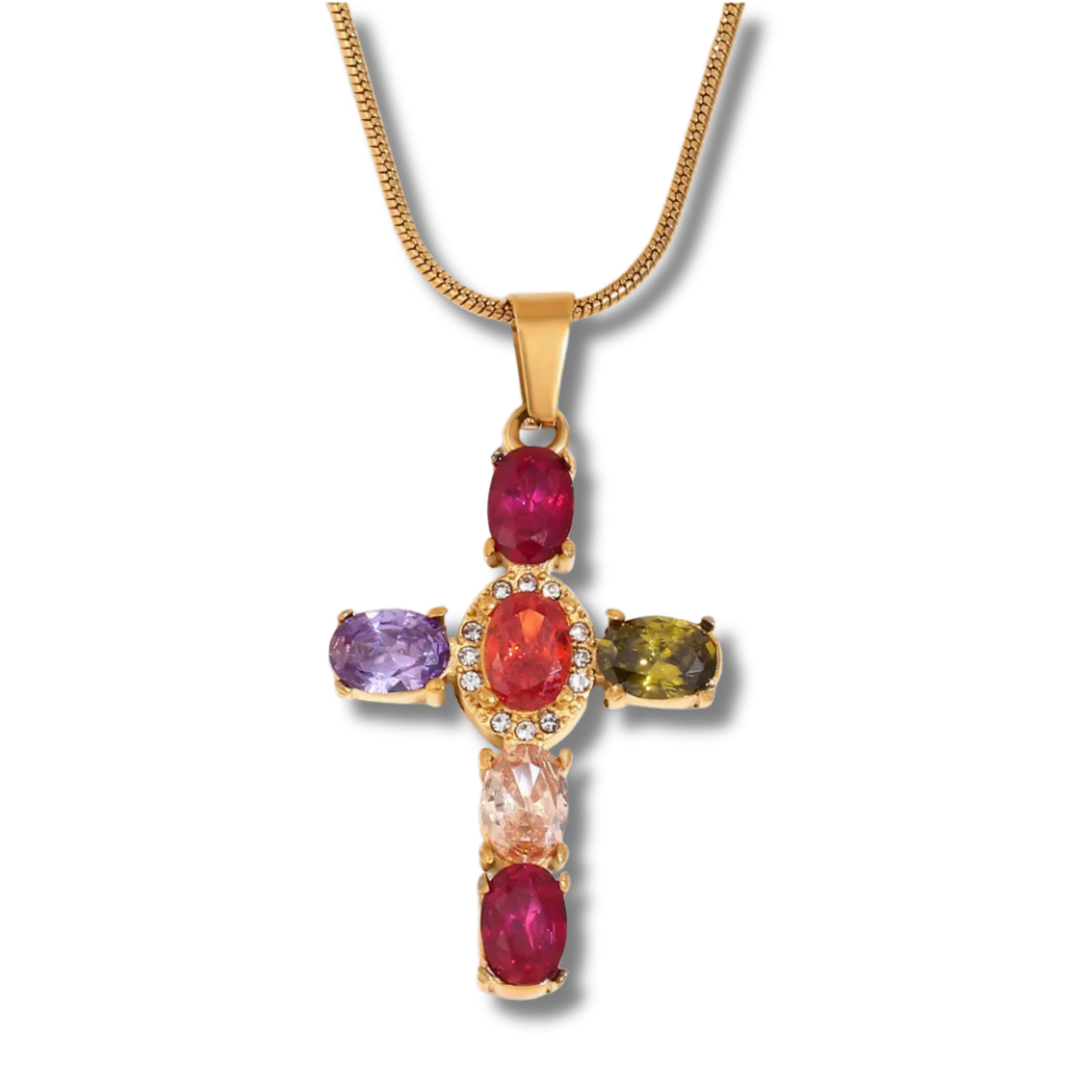 Collar Cruz Prisma Luz