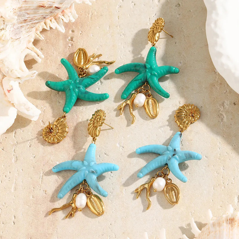 Pendientes Mare Stella Azul