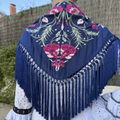 Mantón Tientos Azul