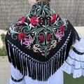 Mantón Alegría Negro