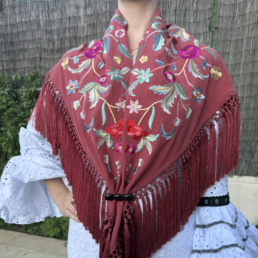 Mantón Romera Rosa Maquillaje