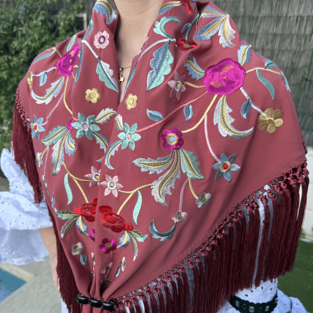 Mantón Romera Rosa Maquillaje