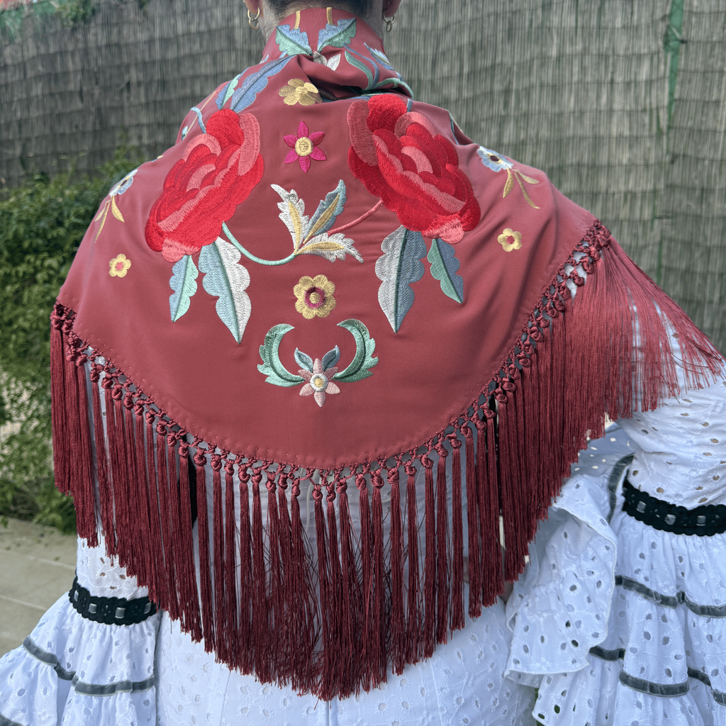 Mantón Romera Rosa Maquillaje
