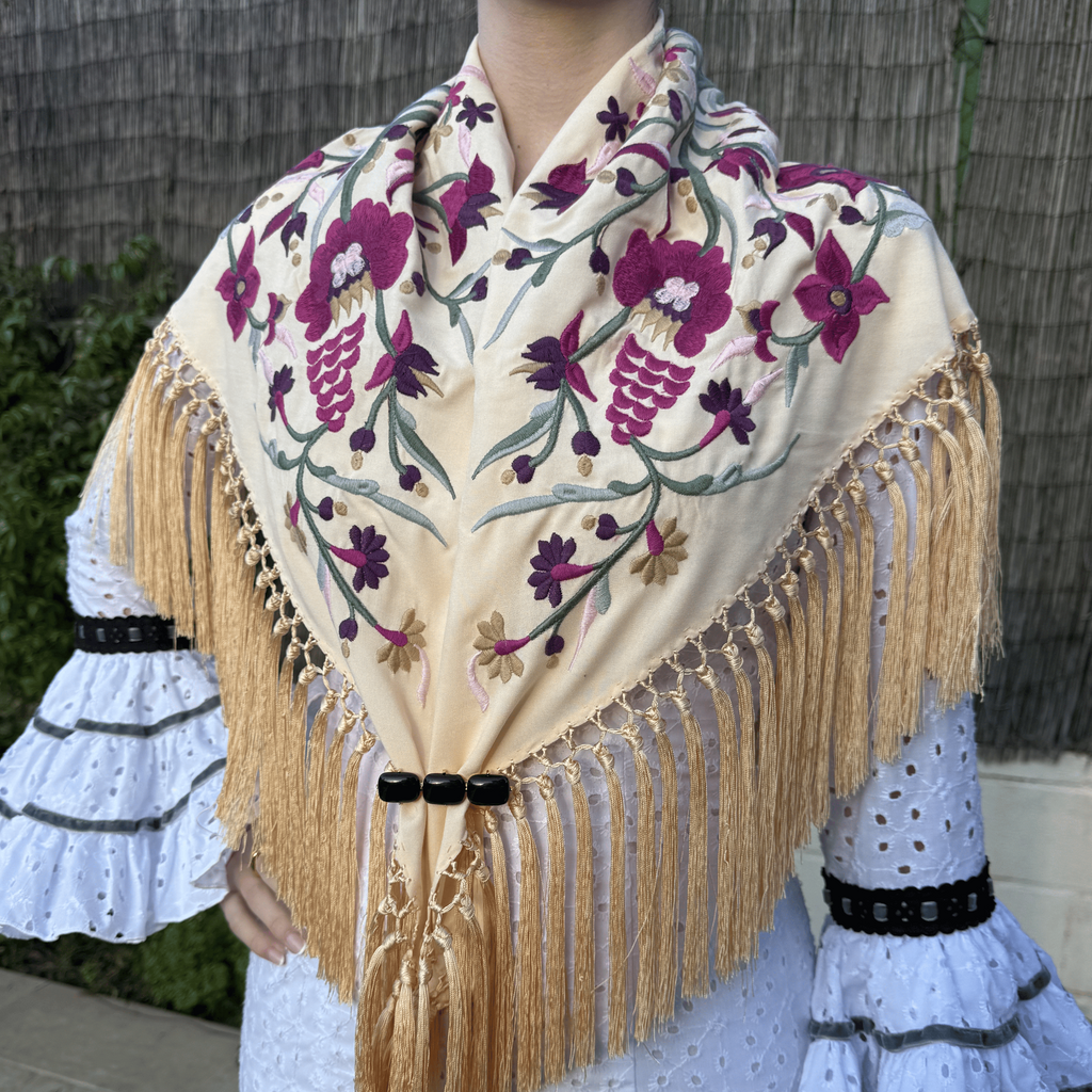 Mantón Liviana Vainilla