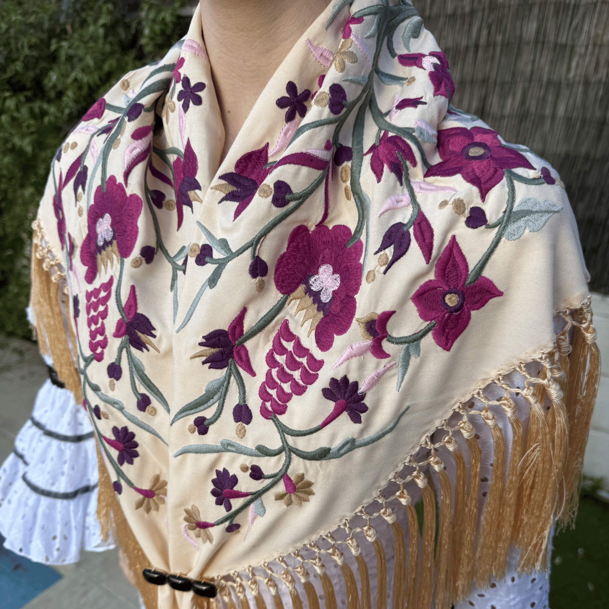 Mantón Liviana Vainilla