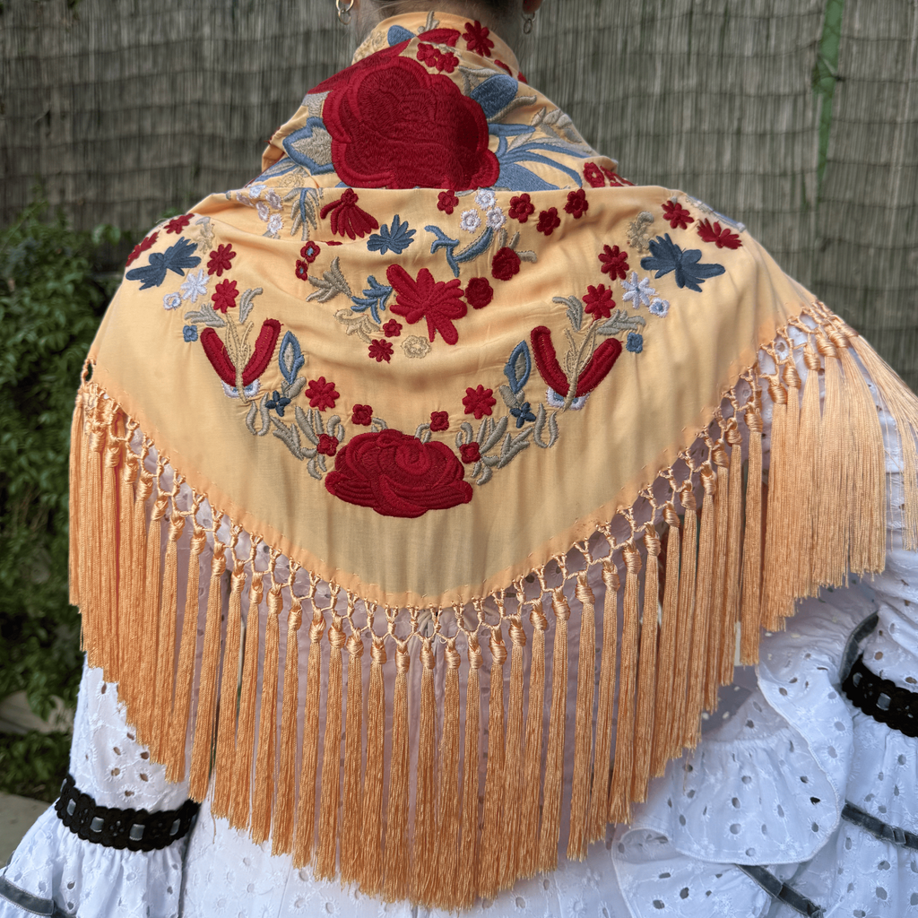 Mantón Bulería Coral