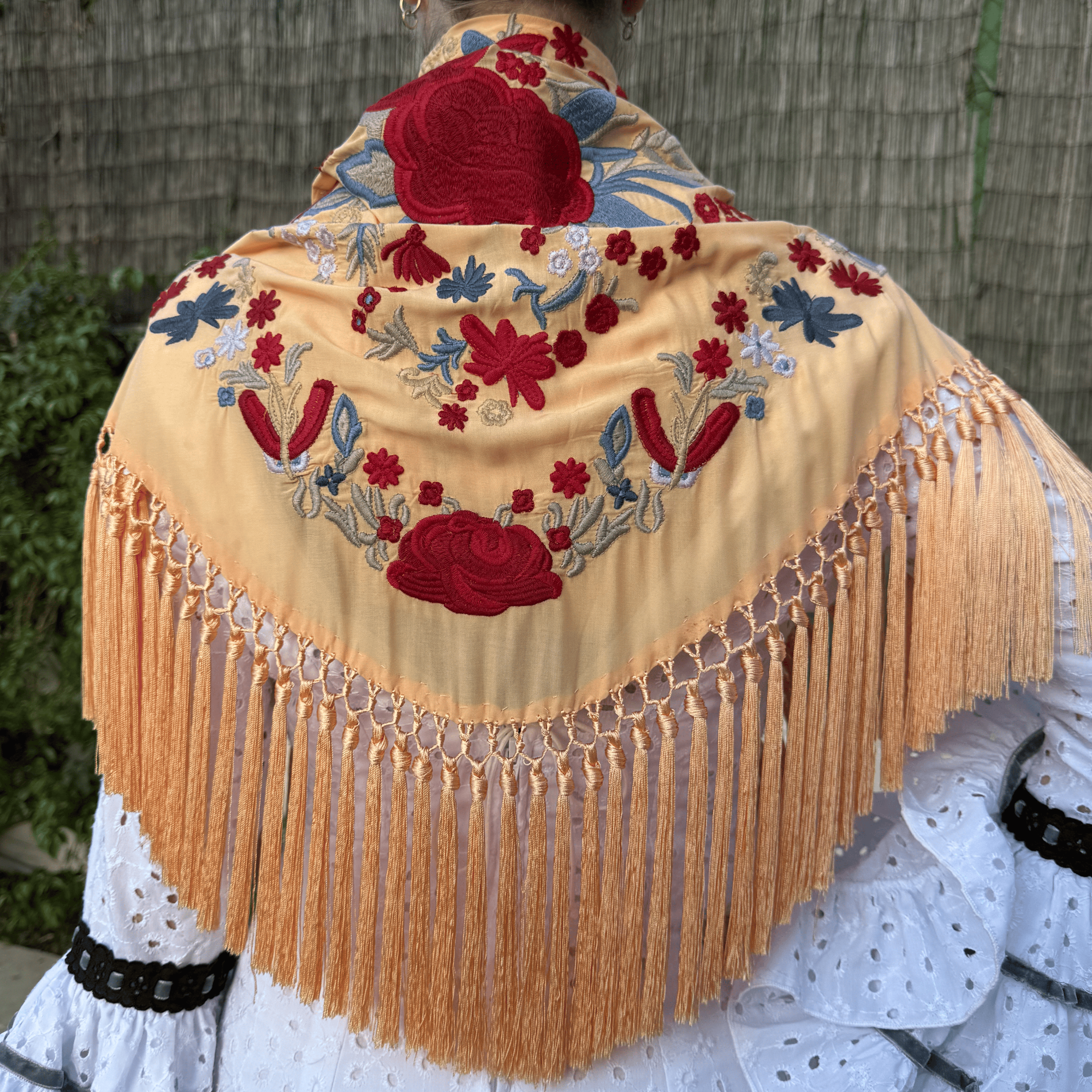 Mantón Bulería Coral