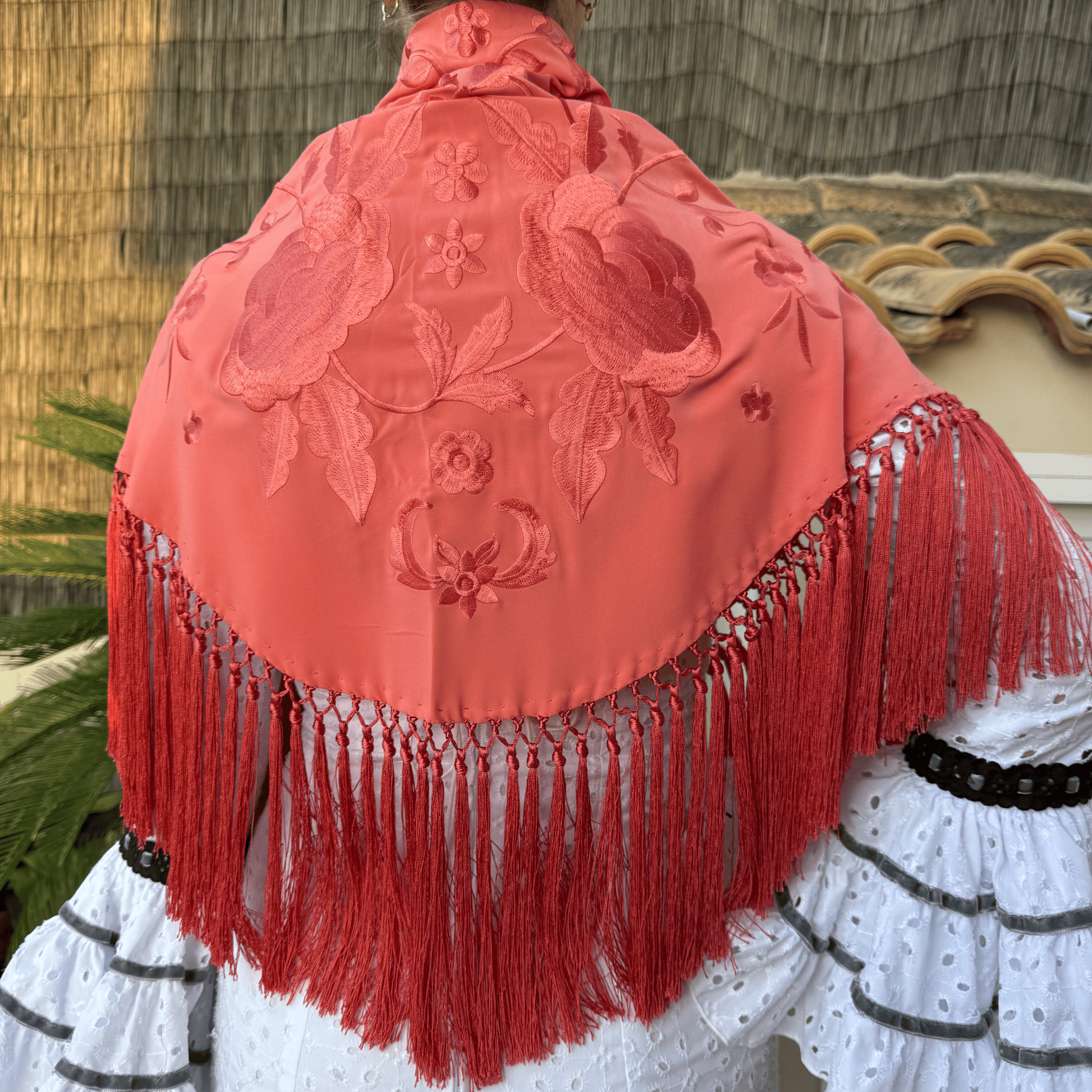 Mantón Soleá Coral
