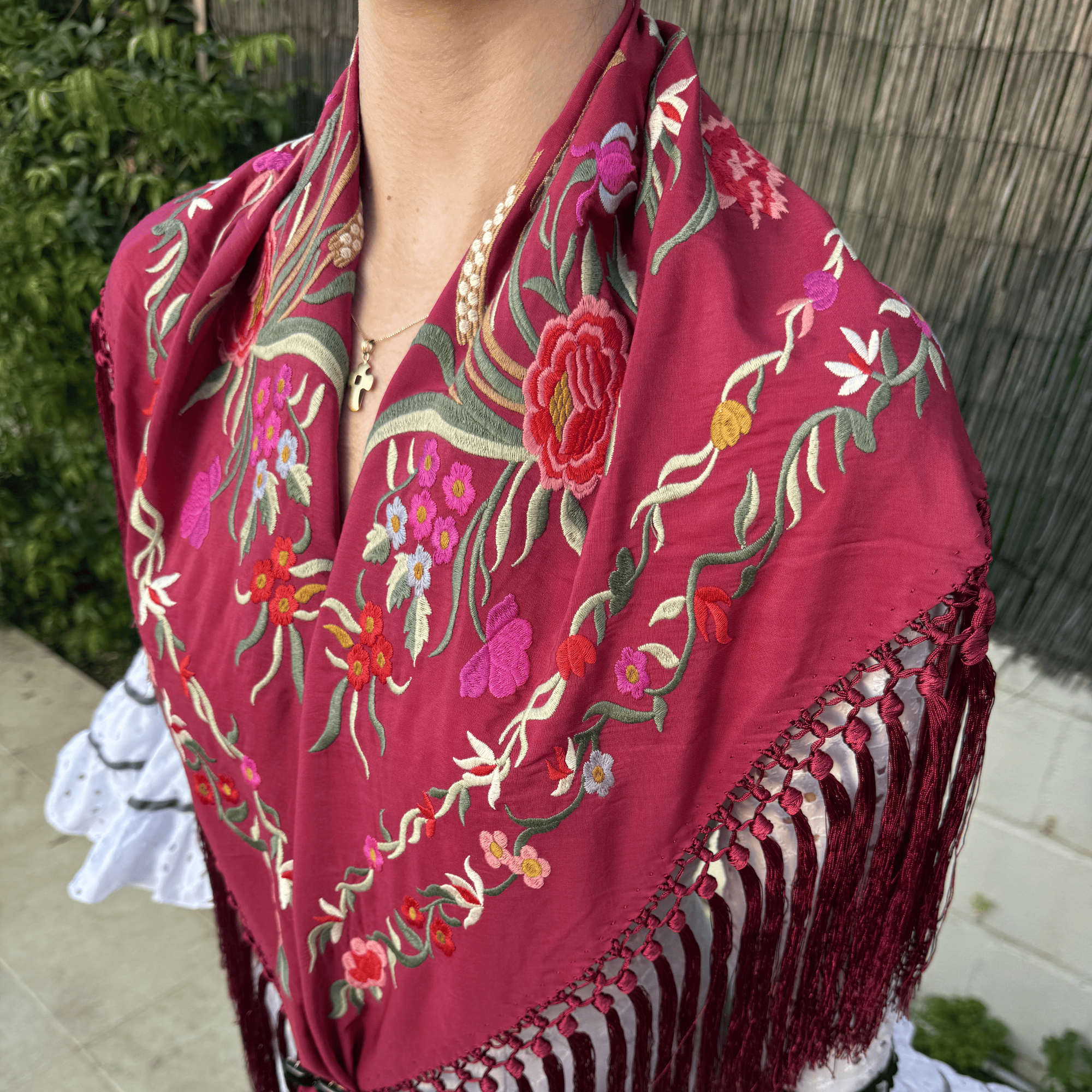 Mantón Fandango Buganvilla