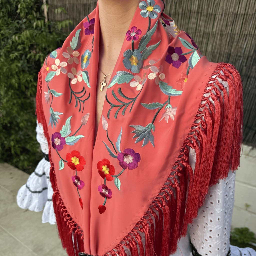 Mantón Malagueña Coral