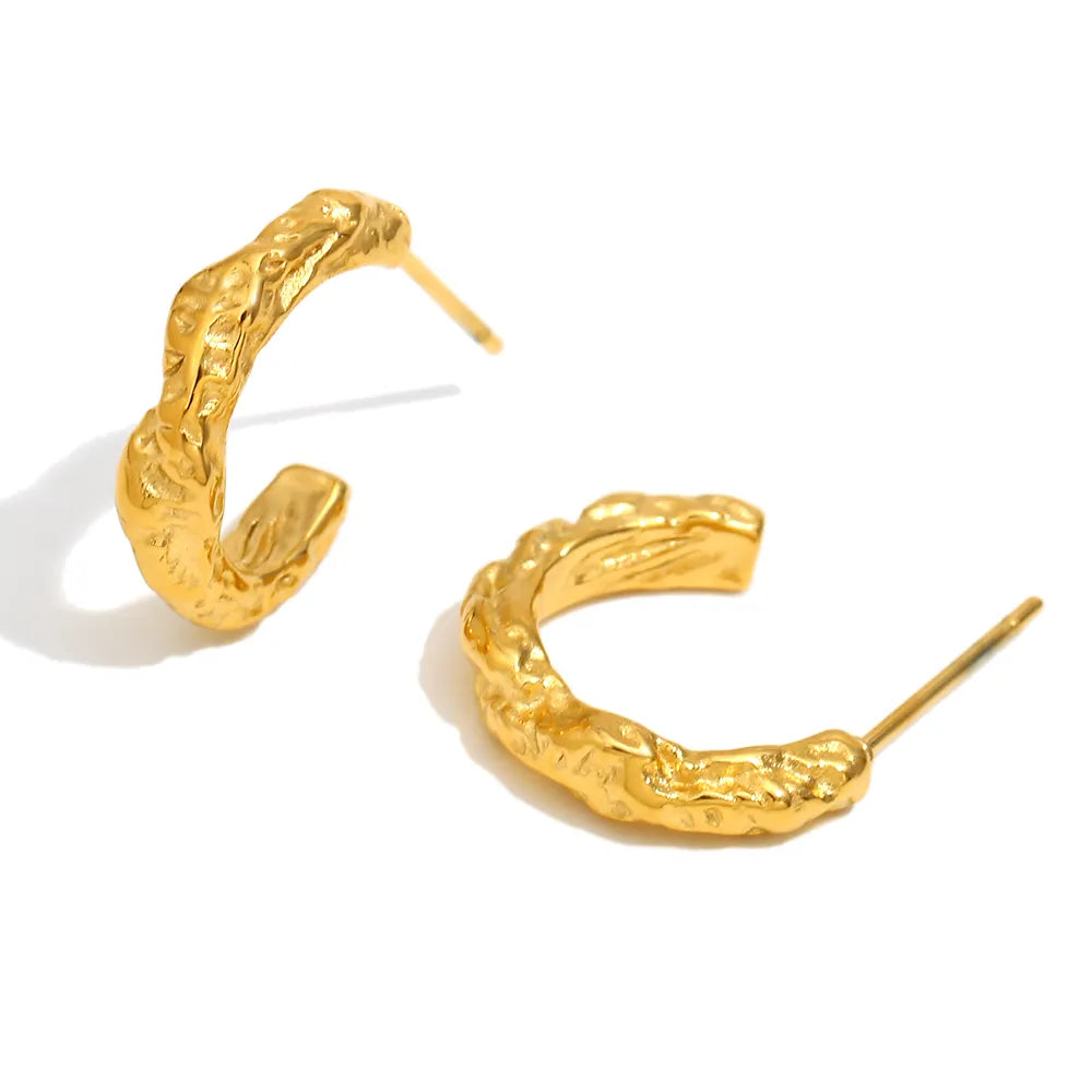 Pendientes Mini C Textura