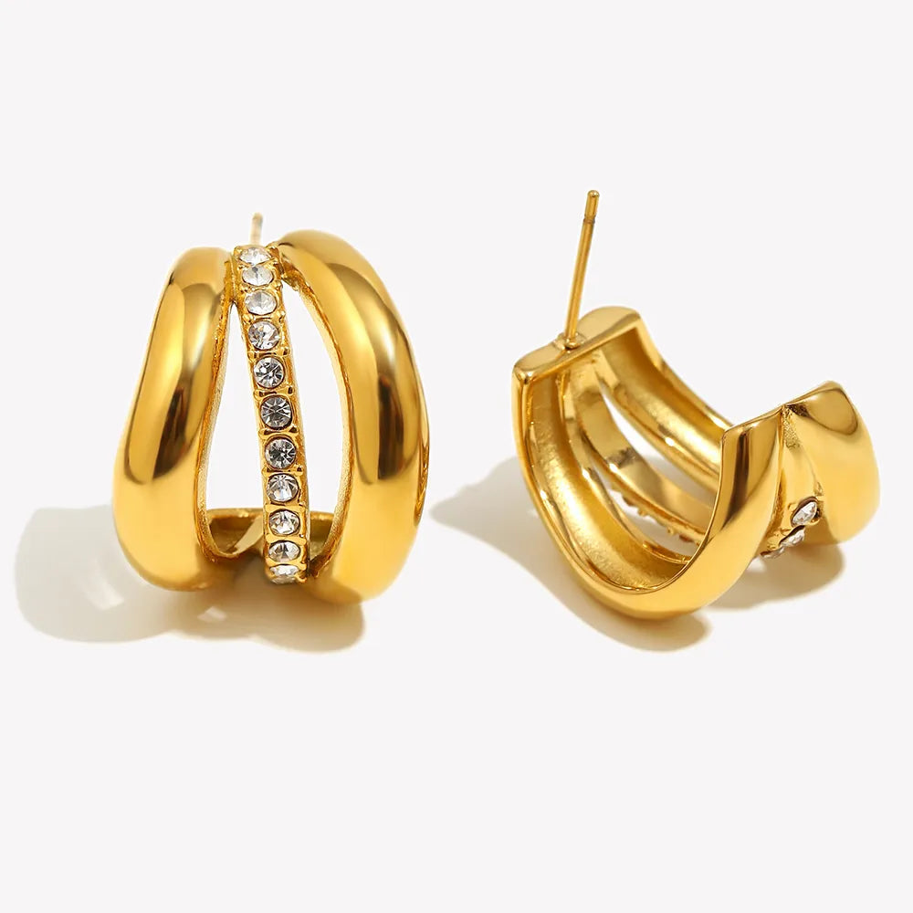 Pendientes Lúmina Triple Aro