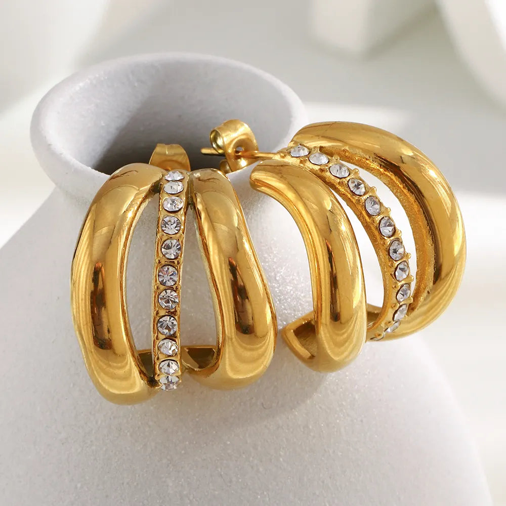 Pendientes Lúmina Triple Aro