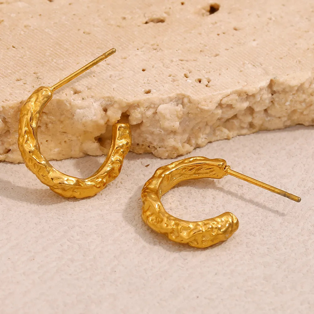 Pendientes Mini C Textura