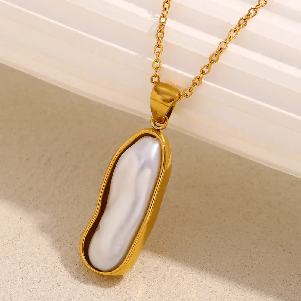 Collar Perla Línea Dorada