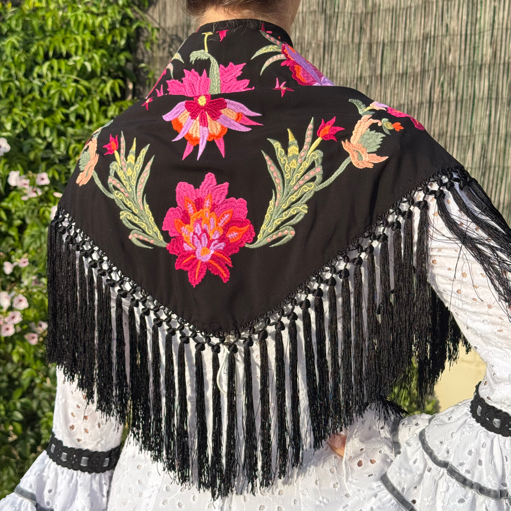 Mantón Petenera Negro