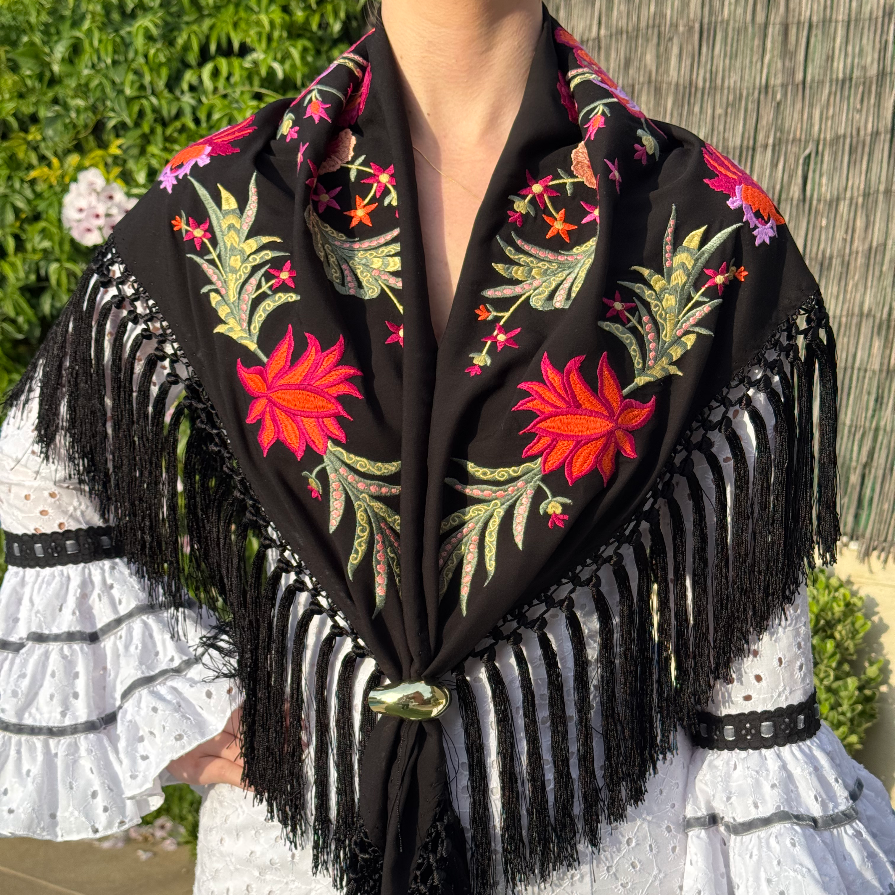 Mantón Petenera Negro