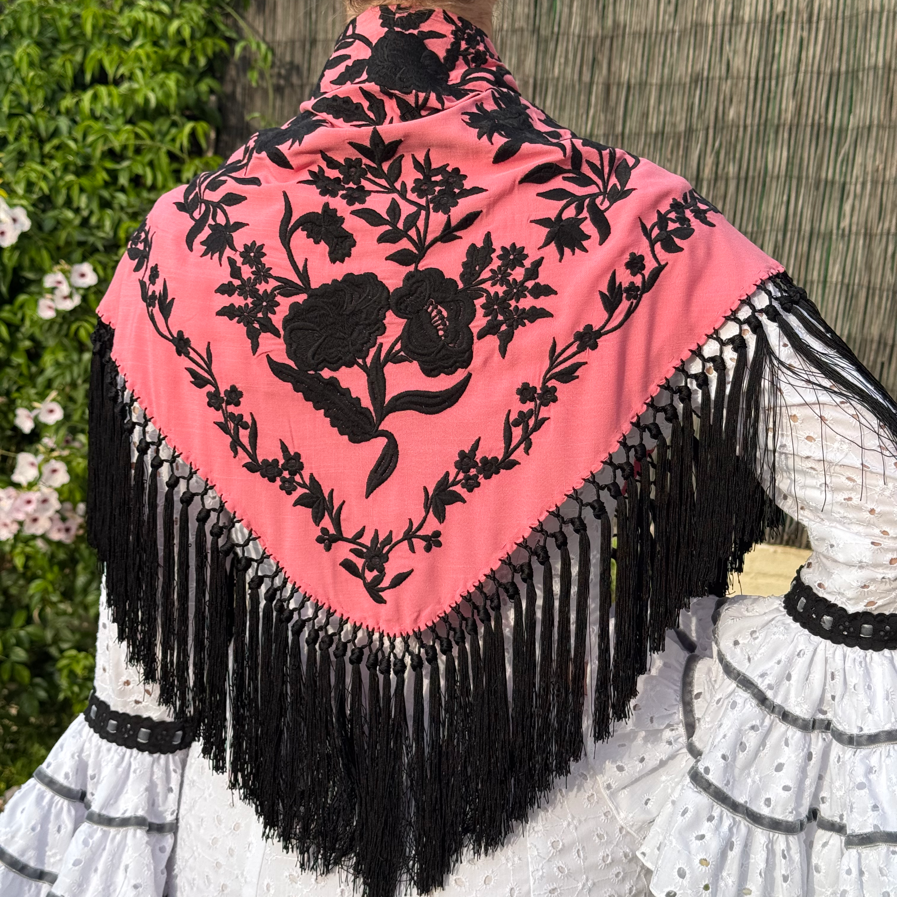 Mantón Rondeña Rosa