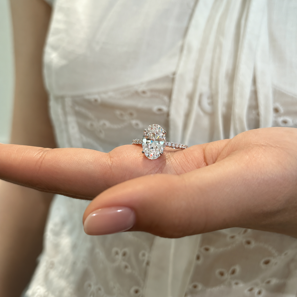 Anillo Moissanita Oval 4.5CT