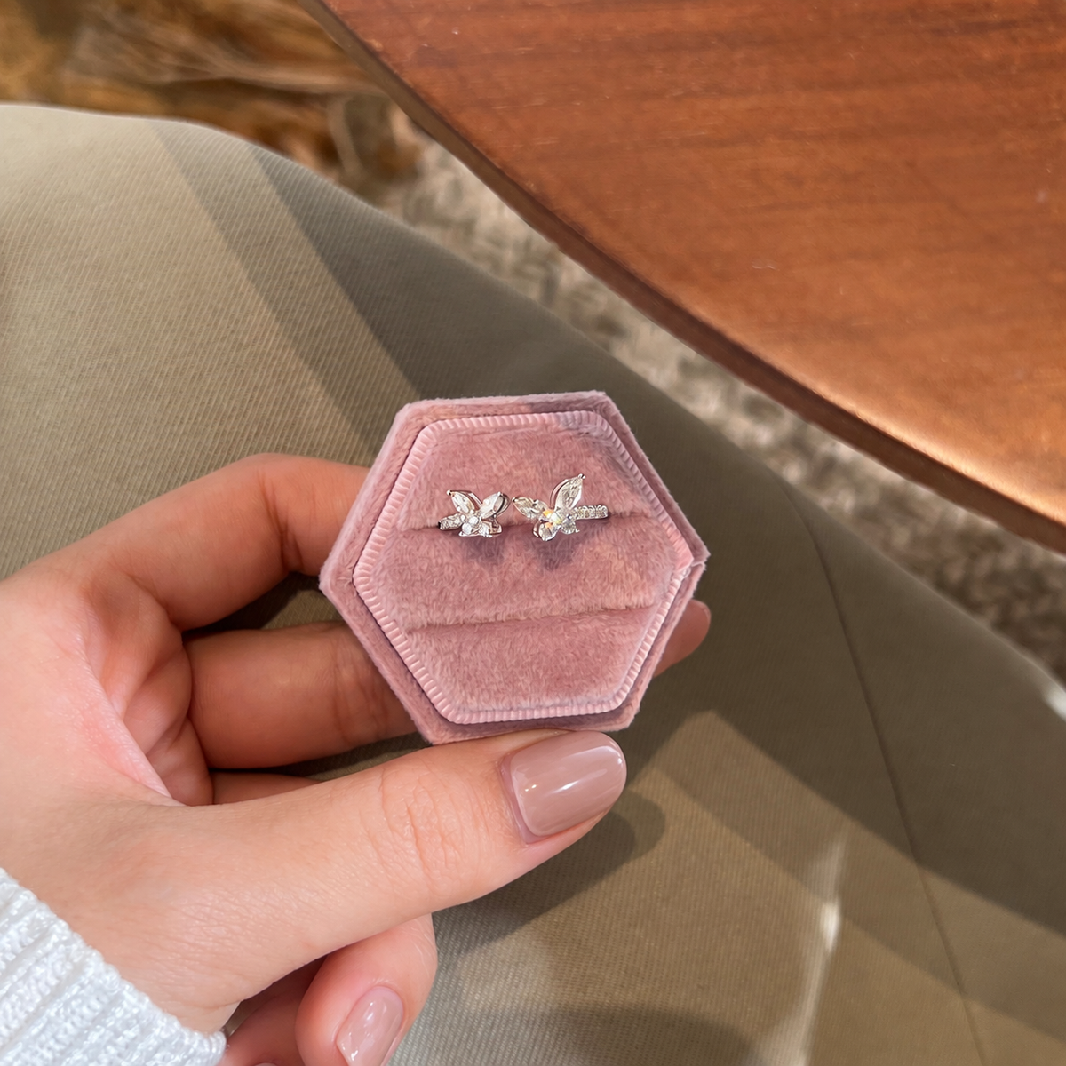 Anillo Moissanita Marquesa 0.835CT