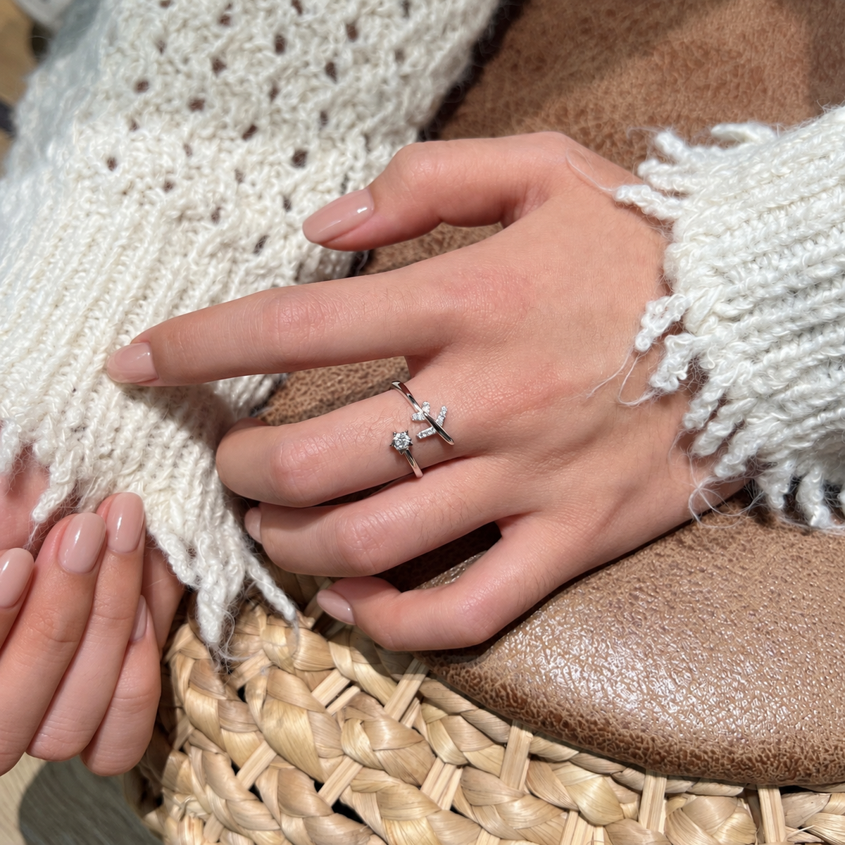 Anillo Moissanita Voyage 0.13CT