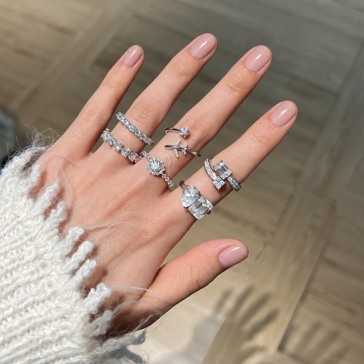 Anillo Moissanita Voyage 0.13CT