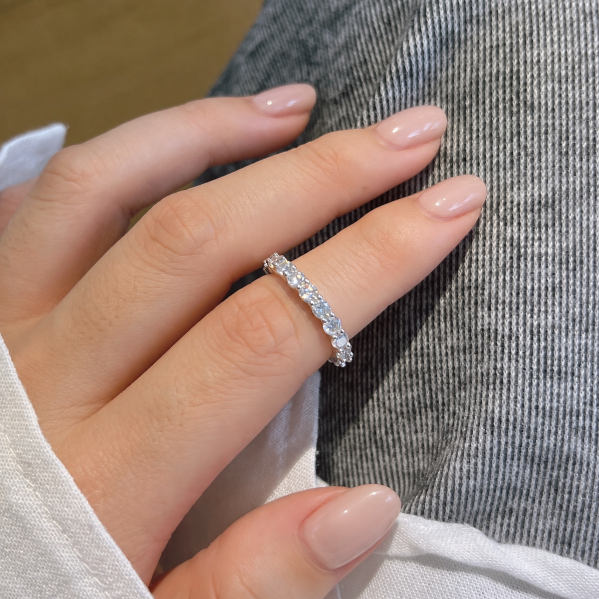 Anillo Moissanita Redonda 1.9CT