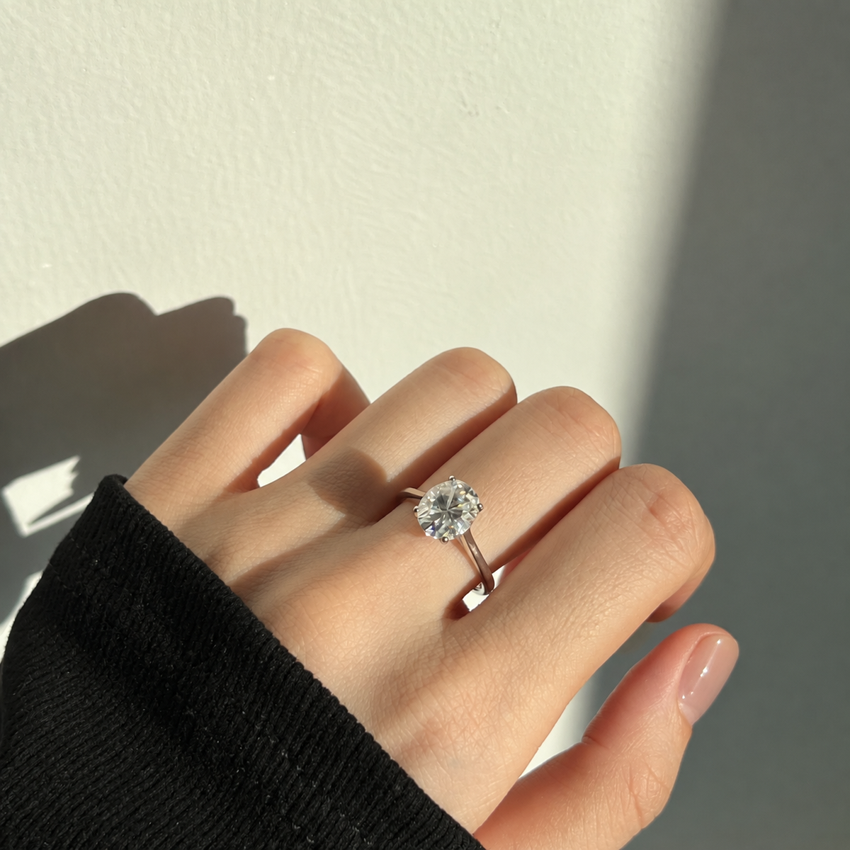 Anillo Moissanita Oval 3.0CT