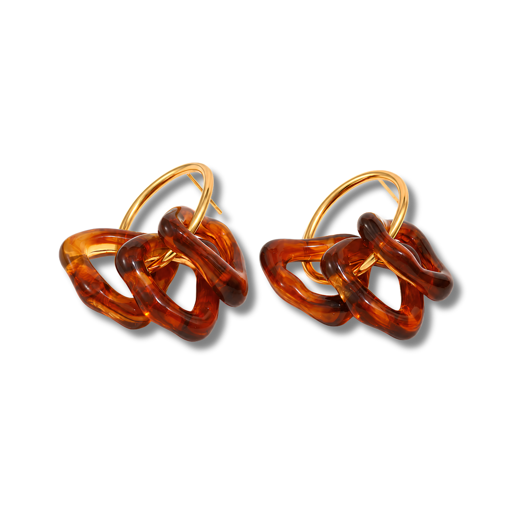 Pendientes Ámbar Tría