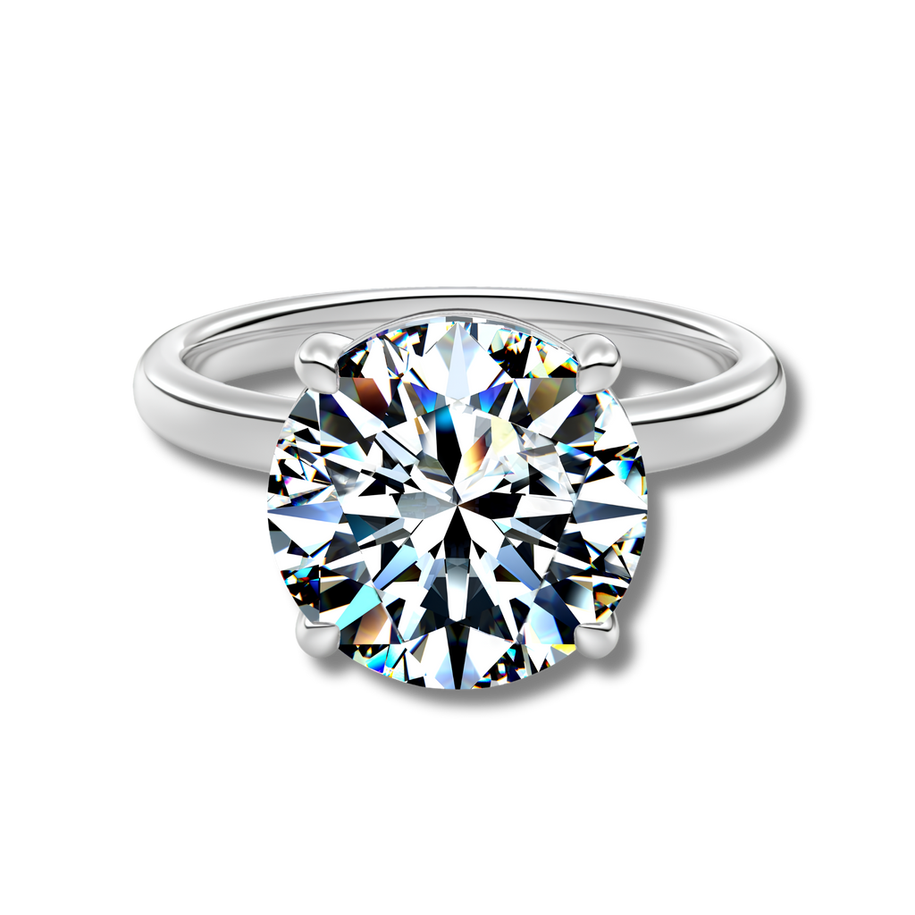 Anillo Moissanita Redonda 5.0CT