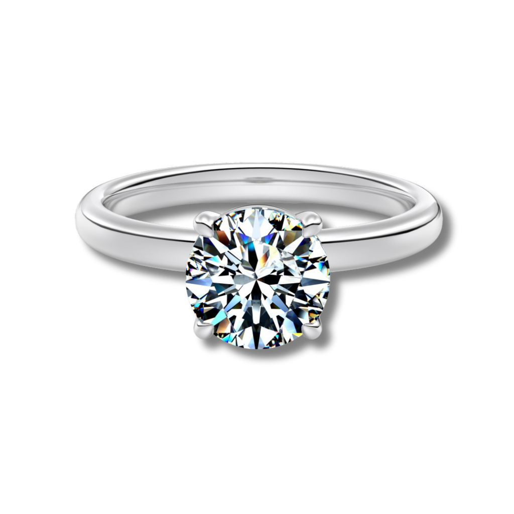 Anillo Moissanita Redonda 1.5CT