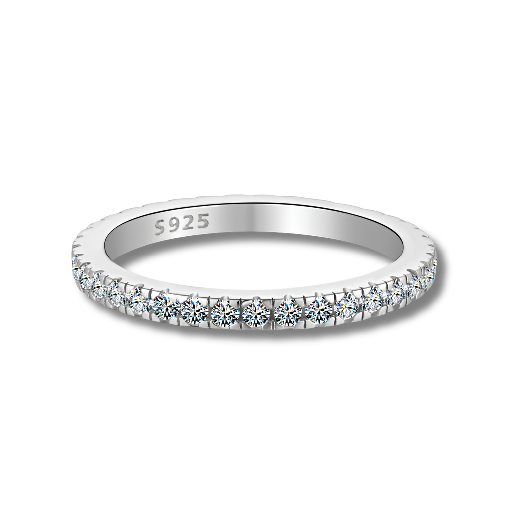 Anillo Moissanita Redonda 0.015CT