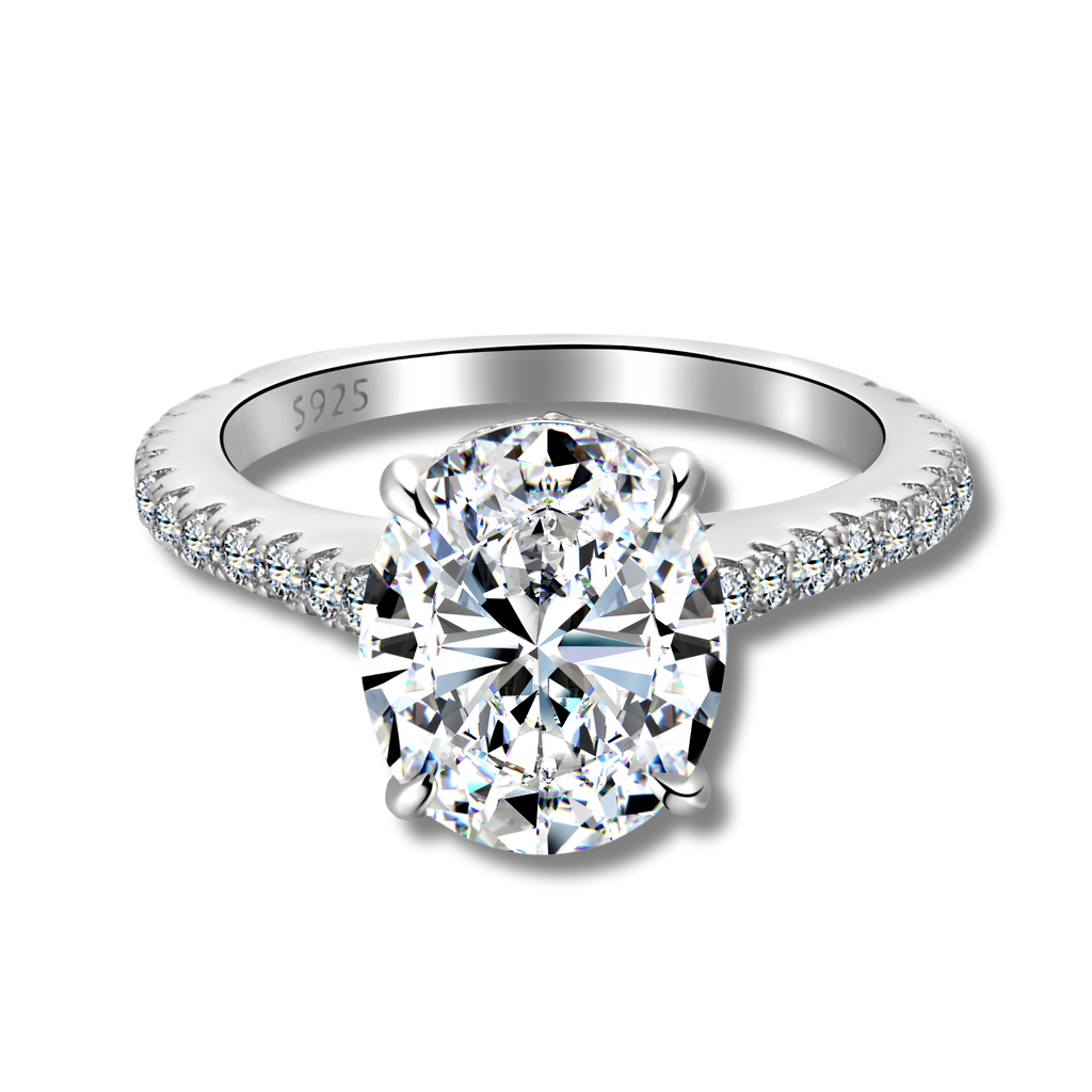 Anillo Moissanita Ovalada 5.0CT