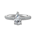 Anillo Moissanita Pera 1.1CT