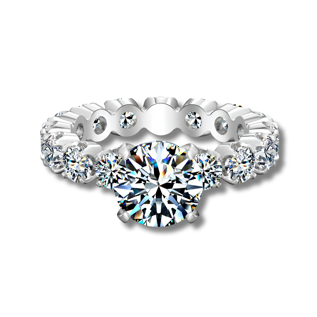 Anillo Moissanita Redonda 2.0CT