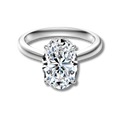 Anillo Moissanita Oval 4.0CT