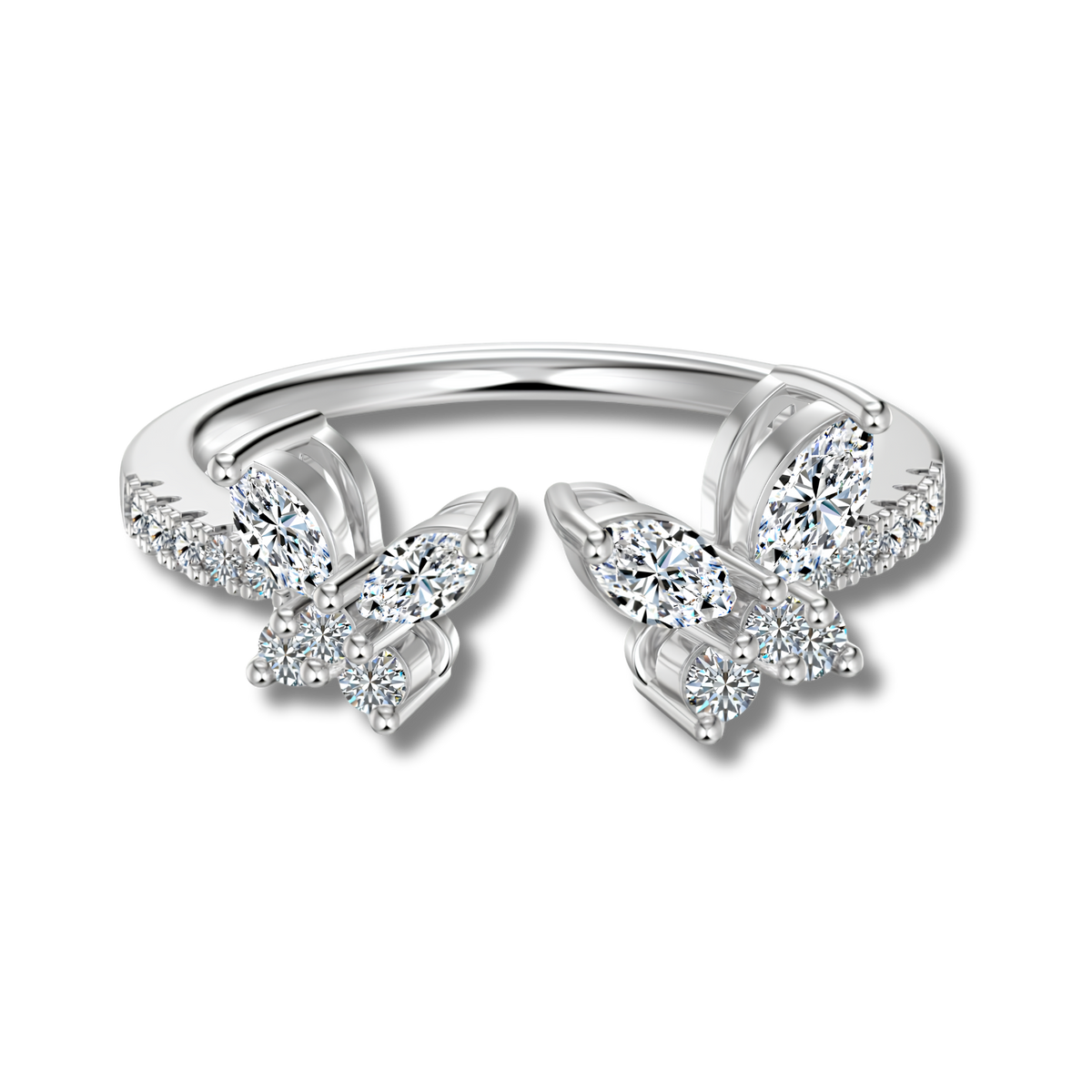 Anillo Moissanita Marquesa 0.835CT