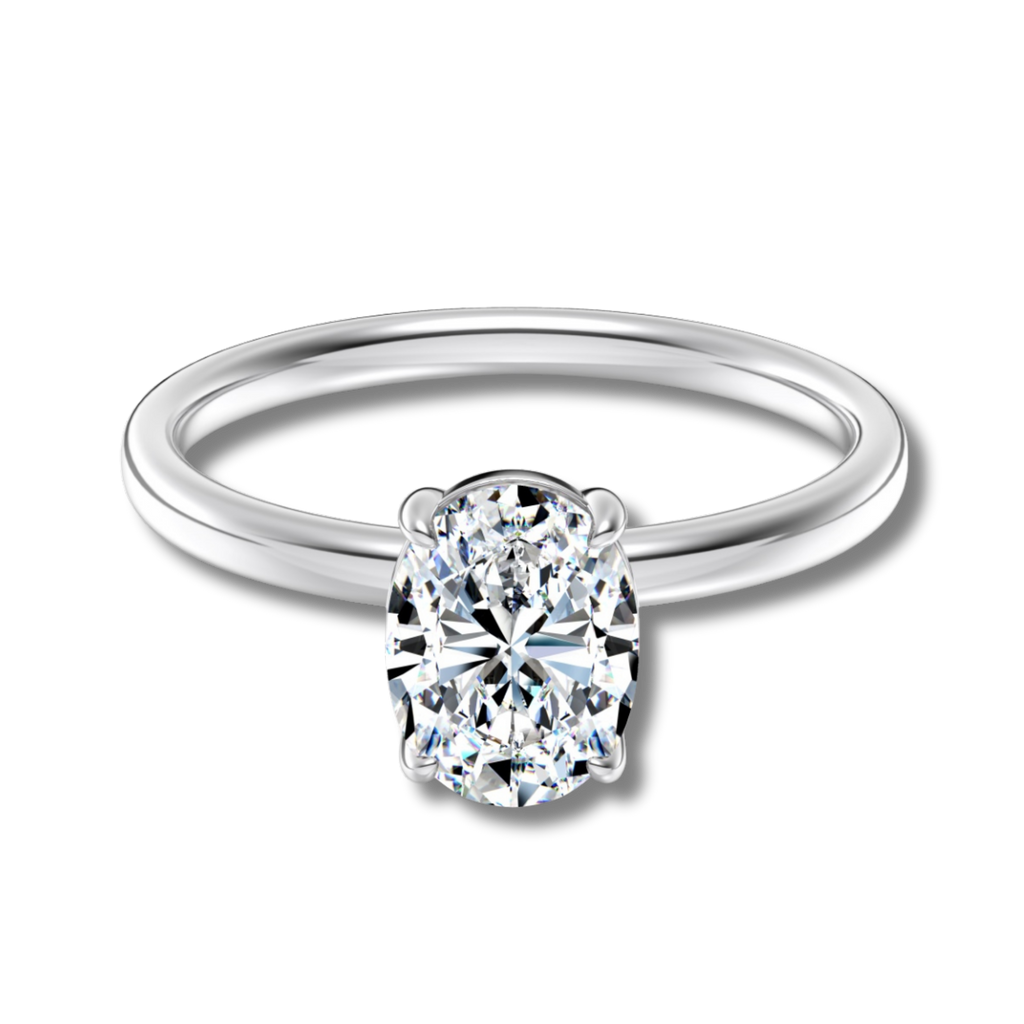Anillo Moissanita Ovalada 1.5CT