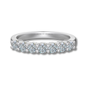 Anillo Moissanita Redonda 0.7CT