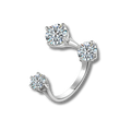 Anillo Moissanita Trío 2.5CT