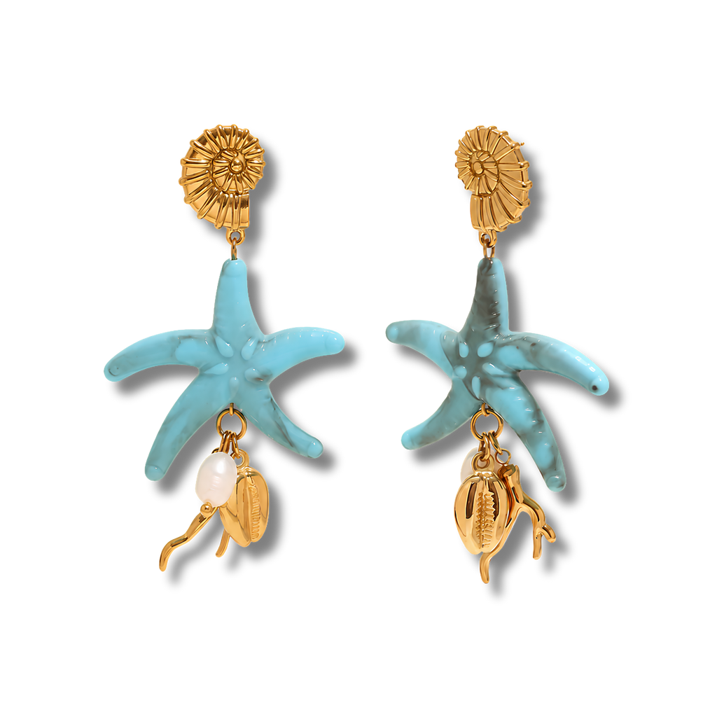 Pendientes Mare Stella Azul