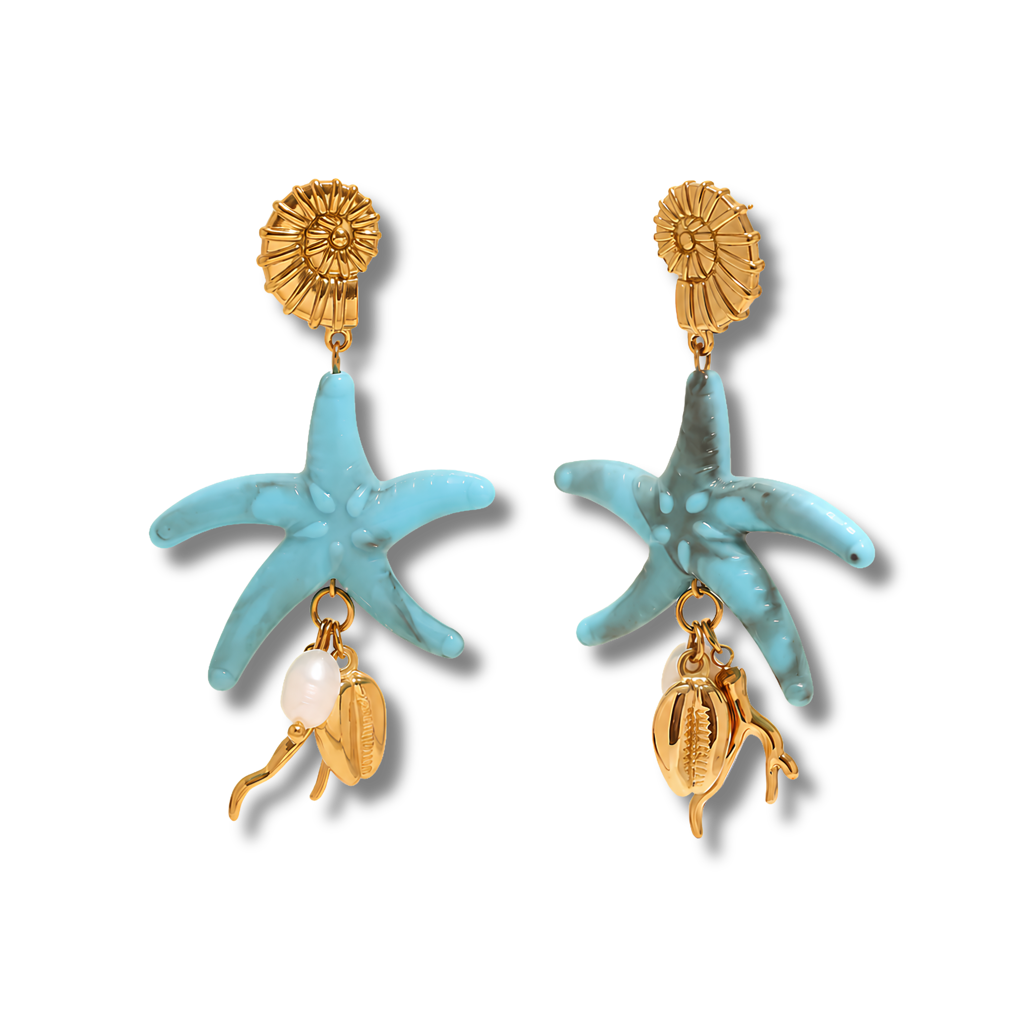 Pendientes Mare Stella Azul