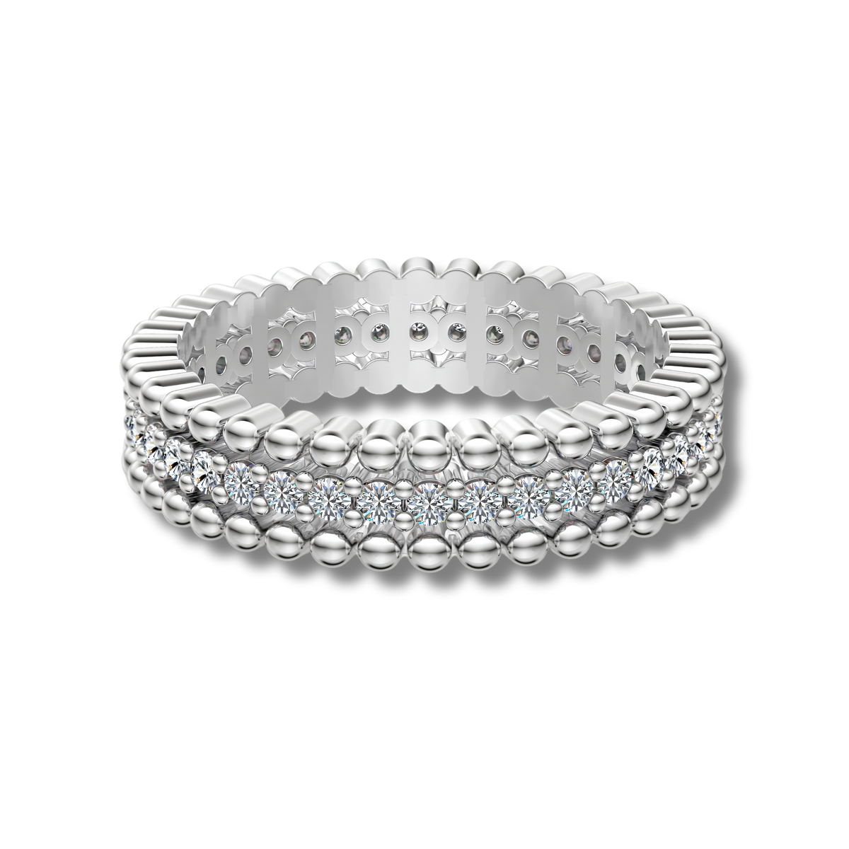 Anillo Moissanita Éternité 0.525CT