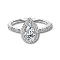 Anillo Moissanita Pera 1.0CT