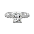 Anillo Moissanita Radiante 2.0CT