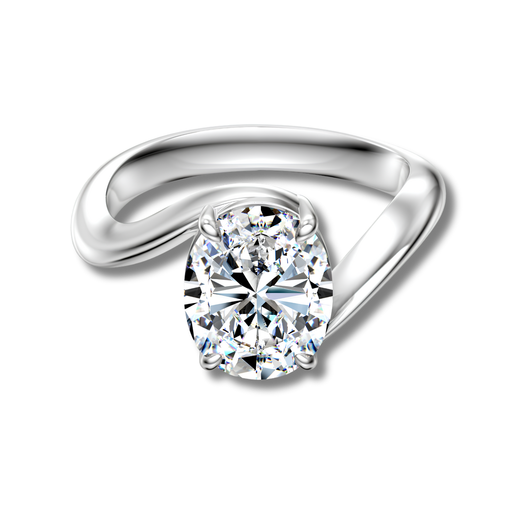 Anillo Moissanita Oval 3.0CT