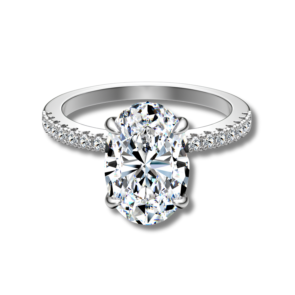 Anillo Moissanita Oval 4.5CT