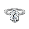 Anillo Moissanita Oval 4.5CT