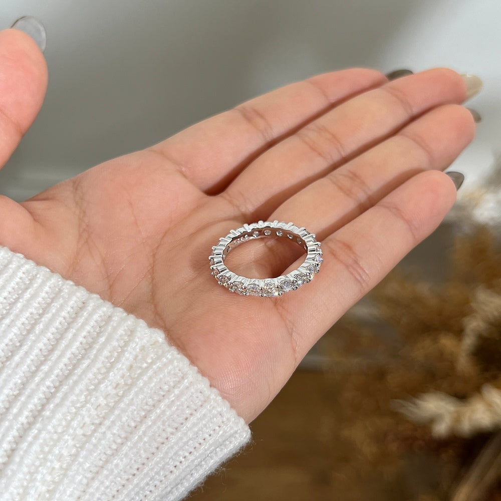 Anillo Vesta Moissanita Redonda 1.9CT