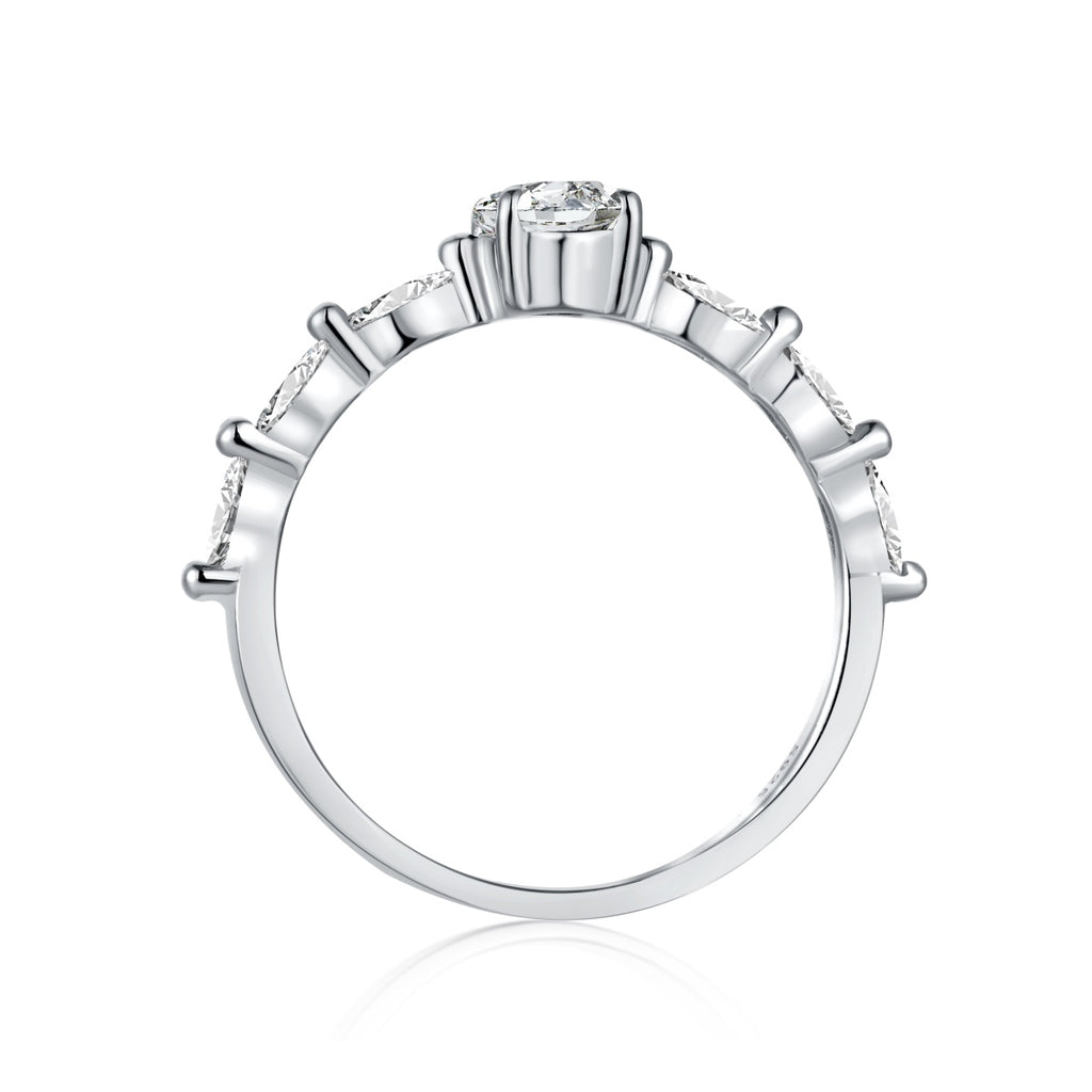 Anillo Moissanita Oval 0.8CT